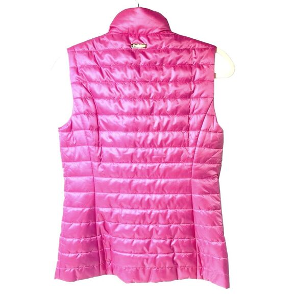 Lilly Pulitzer Elyn Puffer Vest 60th Anniversary Print Pink Size XS NWT - Picture 3 of 14